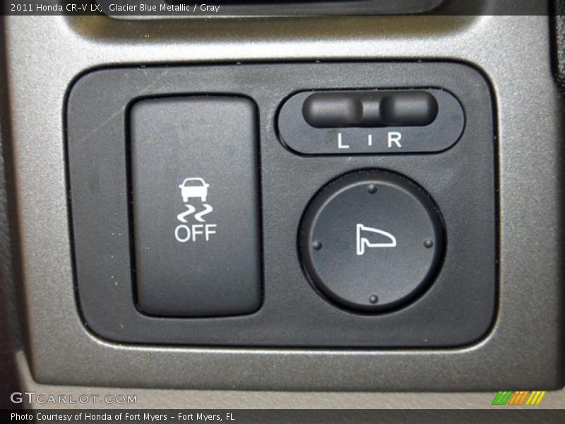 Glacier Blue Metallic / Gray 2011 Honda CR-V LX