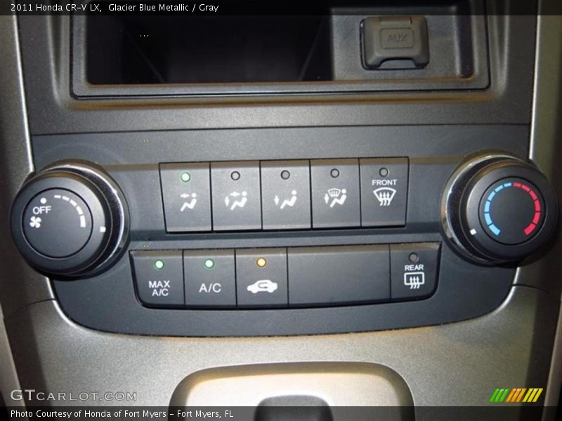 Glacier Blue Metallic / Gray 2011 Honda CR-V LX