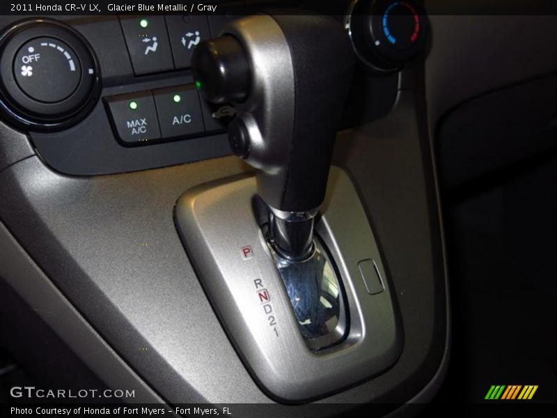 Glacier Blue Metallic / Gray 2011 Honda CR-V LX