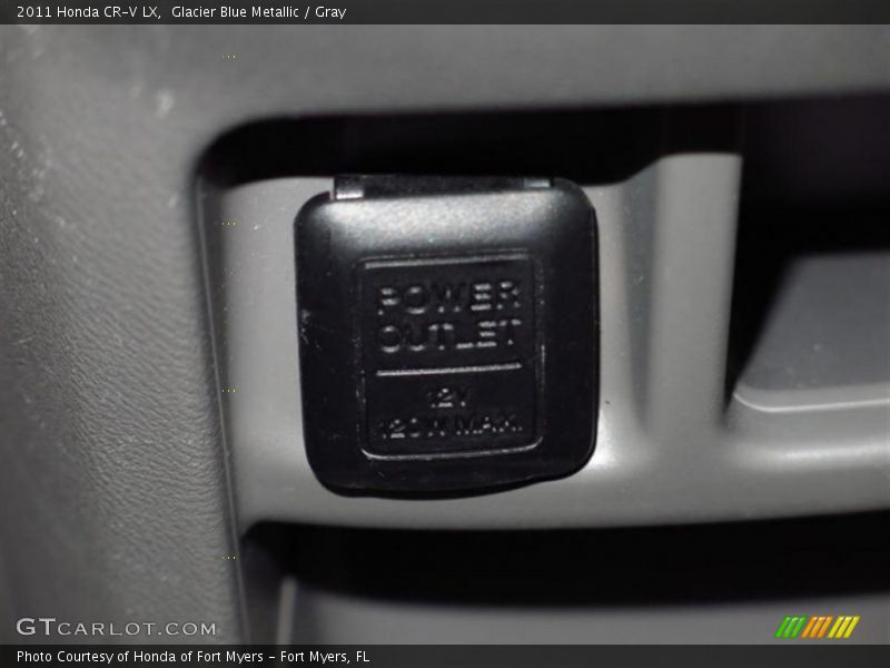 Glacier Blue Metallic / Gray 2011 Honda CR-V LX