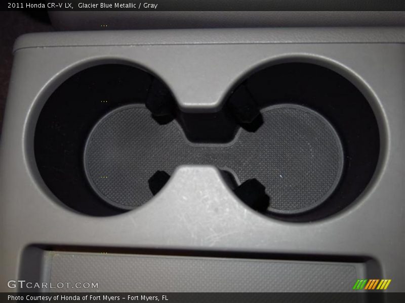 Glacier Blue Metallic / Gray 2011 Honda CR-V LX