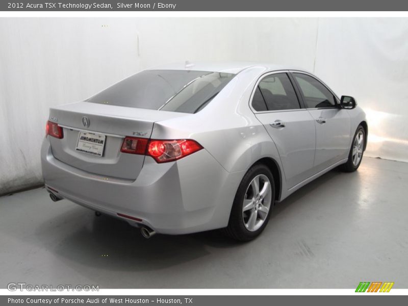 Silver Moon / Ebony 2012 Acura TSX Technology Sedan