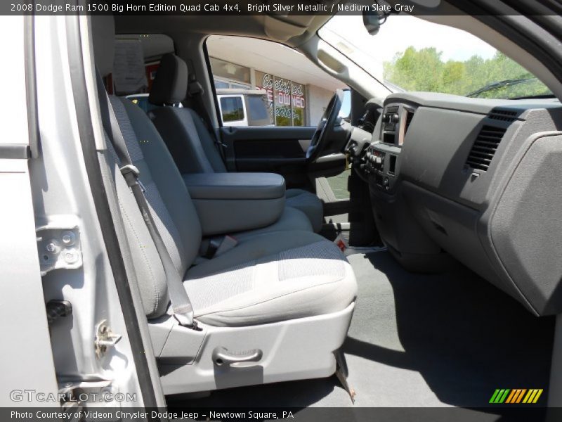 Bright Silver Metallic / Medium Slate Gray 2008 Dodge Ram 1500 Big Horn Edition Quad Cab 4x4