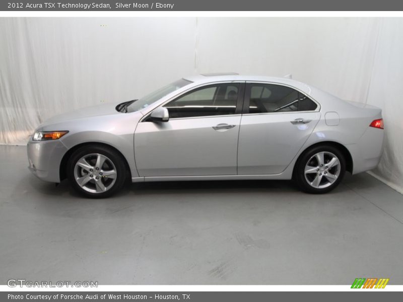 Silver Moon / Ebony 2012 Acura TSX Technology Sedan