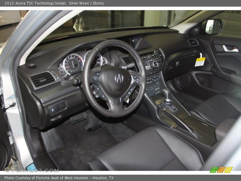 Silver Moon / Ebony 2012 Acura TSX Technology Sedan