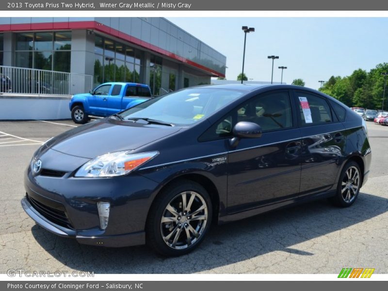 Winter Gray Metallic / Misty Gray 2013 Toyota Prius Two Hybrid
