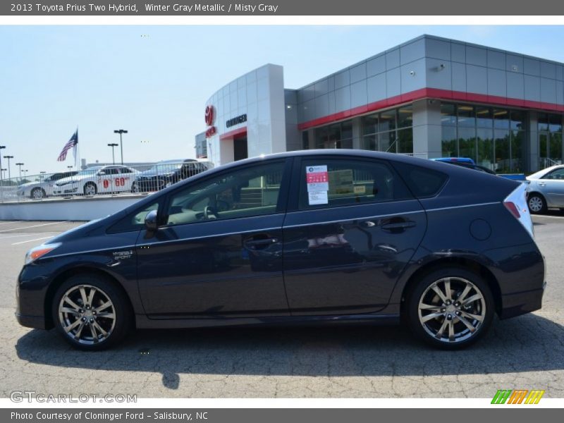 Winter Gray Metallic / Misty Gray 2013 Toyota Prius Two Hybrid