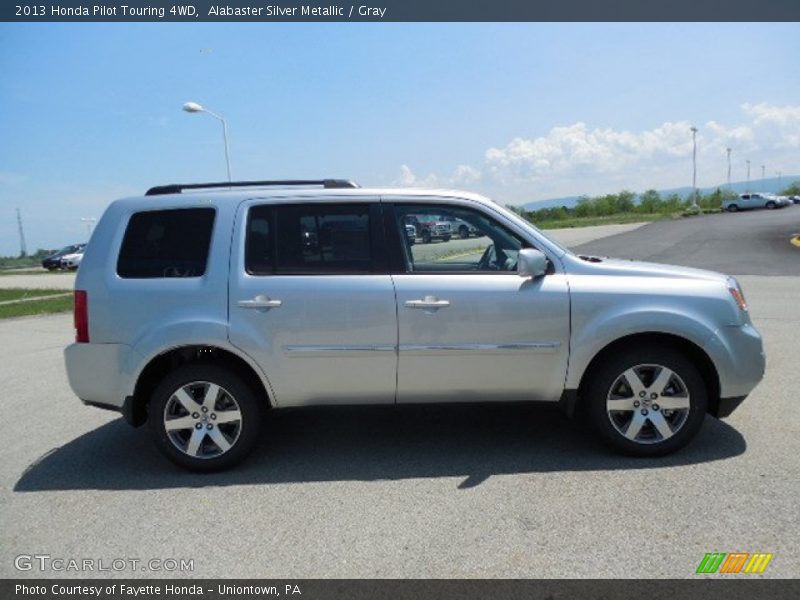 Alabaster Silver Metallic / Gray 2013 Honda Pilot Touring 4WD