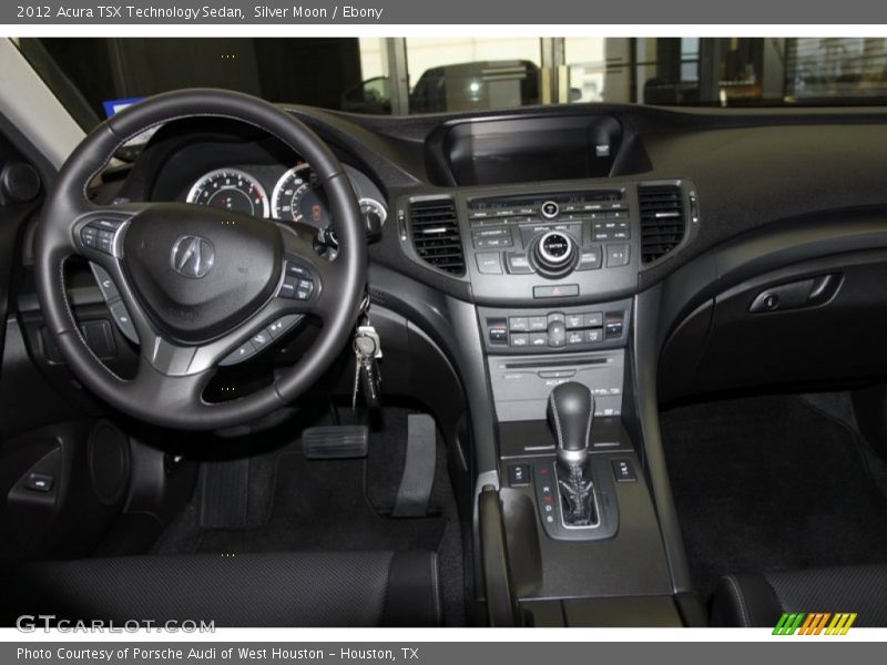 Silver Moon / Ebony 2012 Acura TSX Technology Sedan