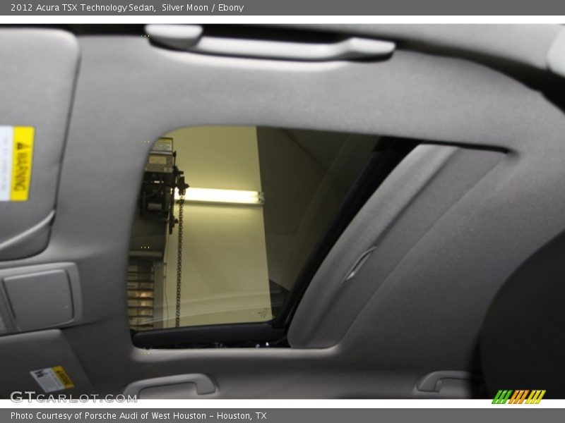 Silver Moon / Ebony 2012 Acura TSX Technology Sedan