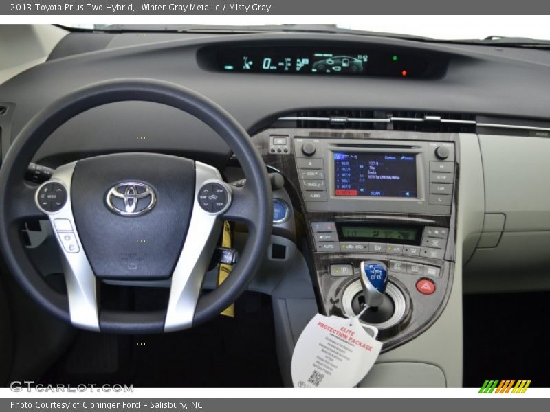 Winter Gray Metallic / Misty Gray 2013 Toyota Prius Two Hybrid