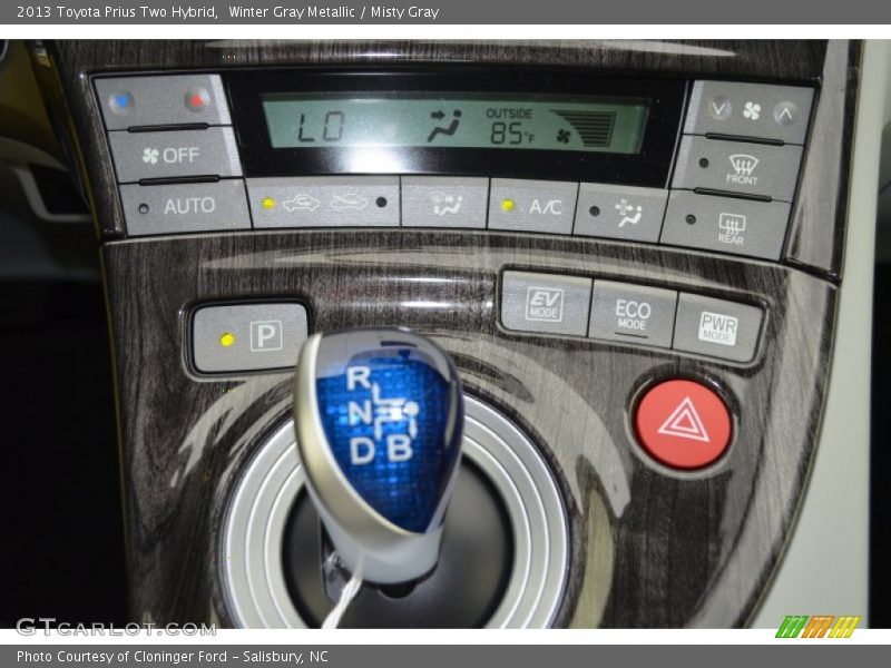 Winter Gray Metallic / Misty Gray 2013 Toyota Prius Two Hybrid