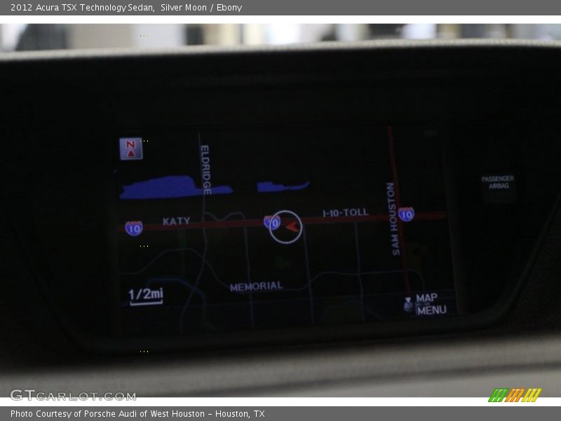 Silver Moon / Ebony 2012 Acura TSX Technology Sedan