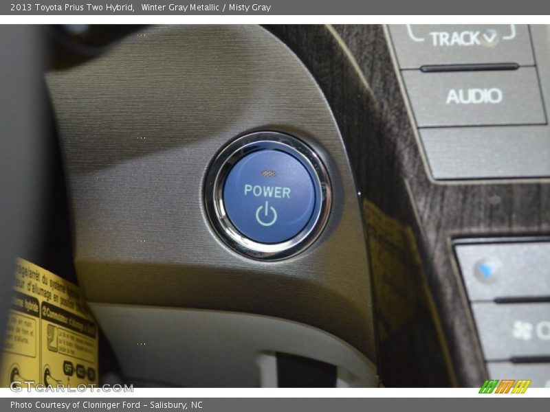 Winter Gray Metallic / Misty Gray 2013 Toyota Prius Two Hybrid
