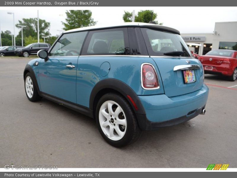 Oxygen Blue / Black/Grey 2009 Mini Cooper Hardtop
