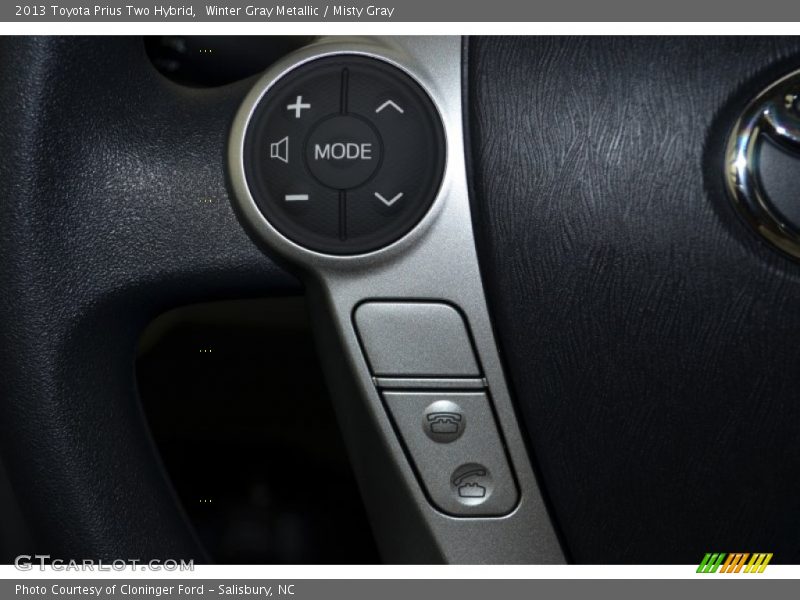 Winter Gray Metallic / Misty Gray 2013 Toyota Prius Two Hybrid