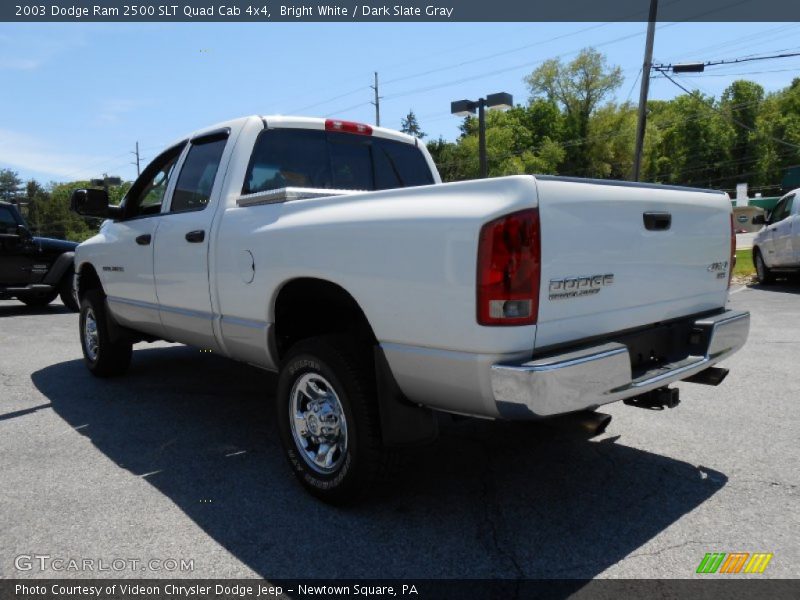 Bright White / Dark Slate Gray 2003 Dodge Ram 2500 SLT Quad Cab 4x4
