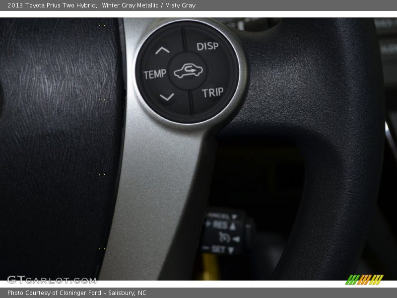 Winter Gray Metallic / Misty Gray 2013 Toyota Prius Two Hybrid