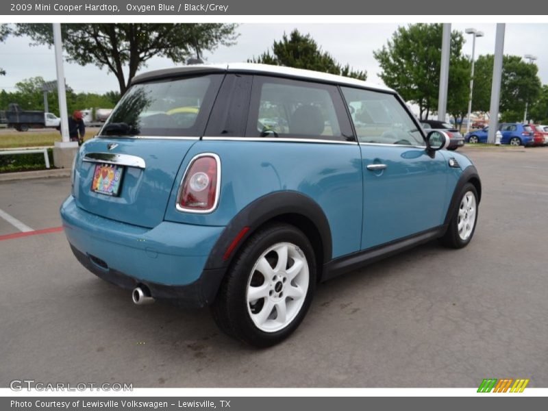 Oxygen Blue / Black/Grey 2009 Mini Cooper Hardtop