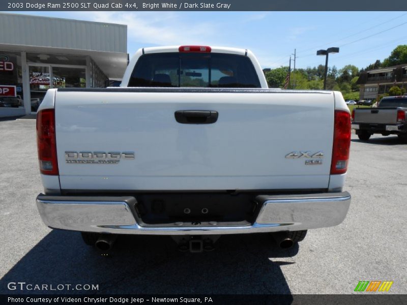 Bright White / Dark Slate Gray 2003 Dodge Ram 2500 SLT Quad Cab 4x4