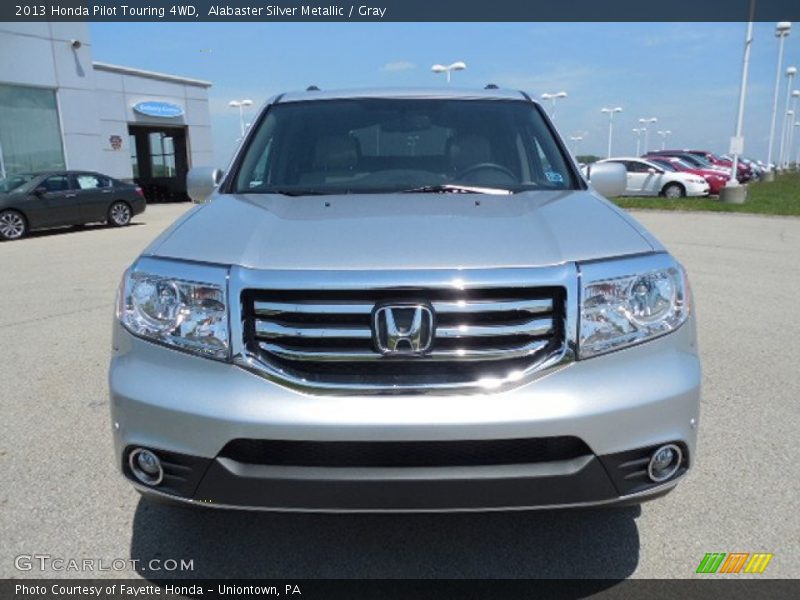 Alabaster Silver Metallic / Gray 2013 Honda Pilot Touring 4WD
