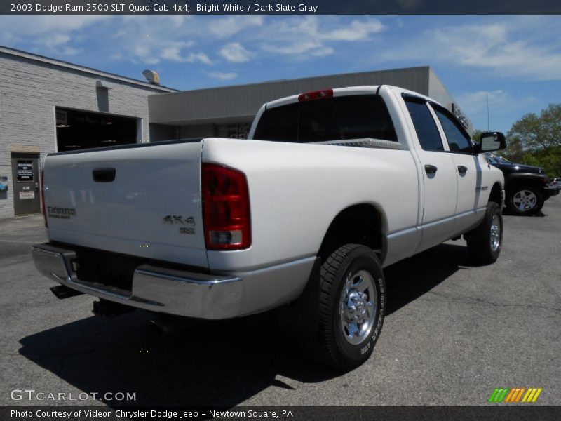 Bright White / Dark Slate Gray 2003 Dodge Ram 2500 SLT Quad Cab 4x4