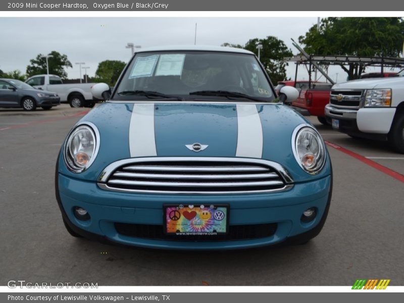 Oxygen Blue / Black/Grey 2009 Mini Cooper Hardtop