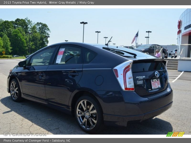 Winter Gray Metallic / Misty Gray 2013 Toyota Prius Two Hybrid