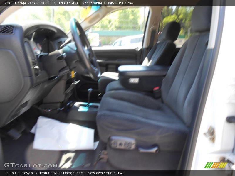 Bright White / Dark Slate Gray 2003 Dodge Ram 2500 SLT Quad Cab 4x4