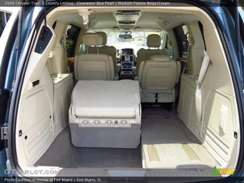 Clearwater Blue Pearl / Medium Pebble Beige/Cream 2009 Chrysler Town & Country Limited