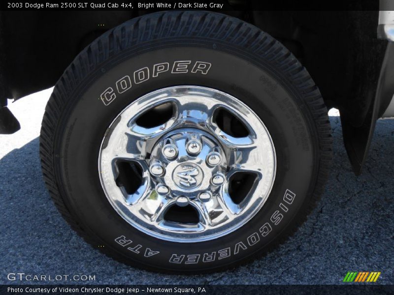 Bright White / Dark Slate Gray 2003 Dodge Ram 2500 SLT Quad Cab 4x4