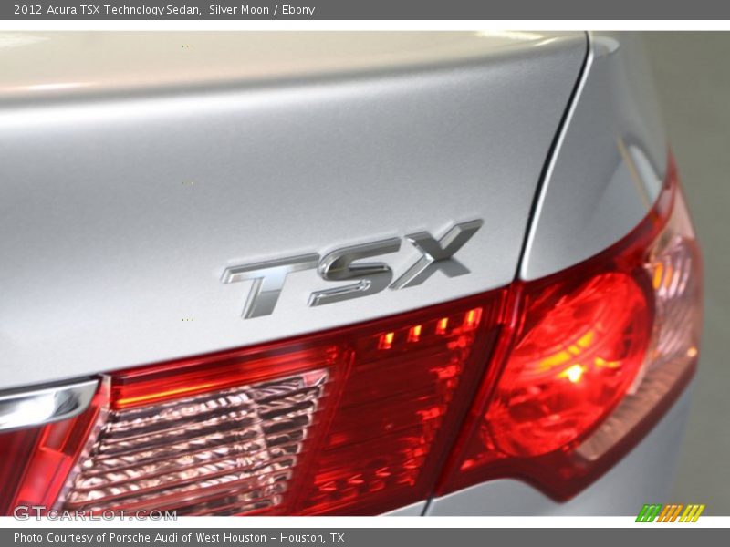 Silver Moon / Ebony 2012 Acura TSX Technology Sedan