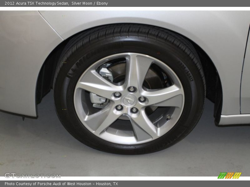 Silver Moon / Ebony 2012 Acura TSX Technology Sedan