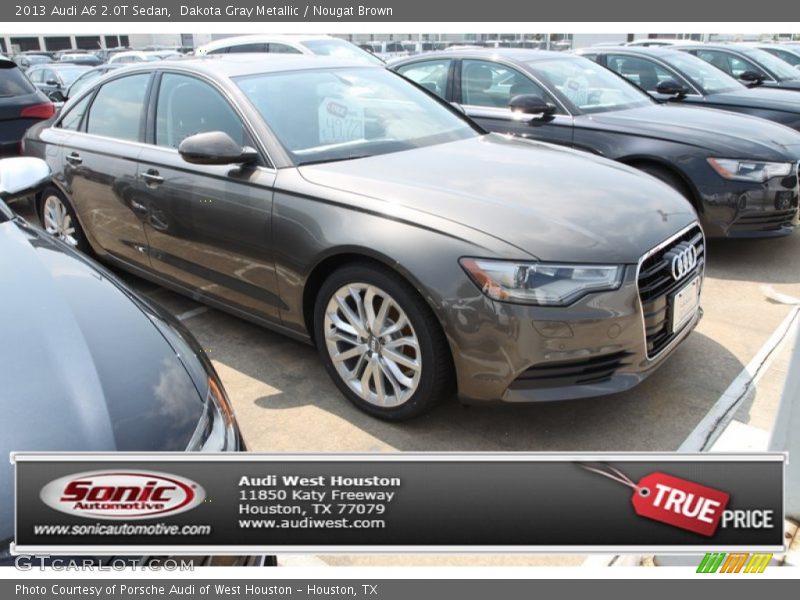 Dakota Gray Metallic / Nougat Brown 2013 Audi A6 2.0T Sedan