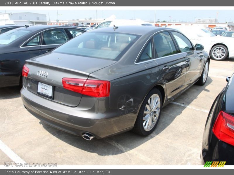 Dakota Gray Metallic / Nougat Brown 2013 Audi A6 2.0T Sedan