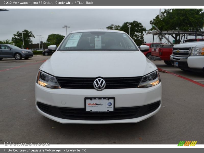 Candy White / Titan Black 2012 Volkswagen Jetta SE Sedan