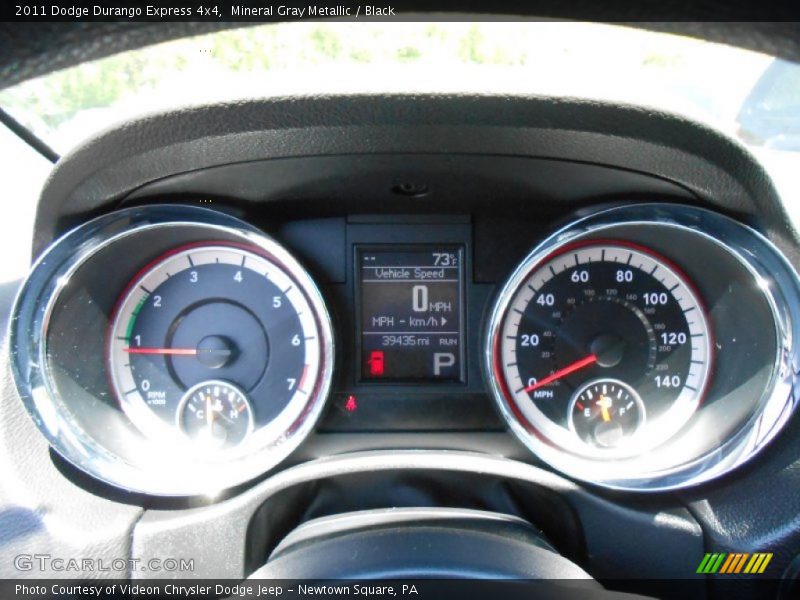 Mineral Gray Metallic / Black 2011 Dodge Durango Express 4x4