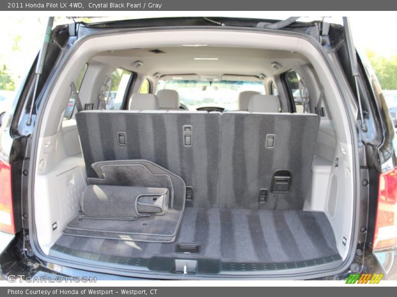 Crystal Black Pearl / Gray 2011 Honda Pilot LX 4WD