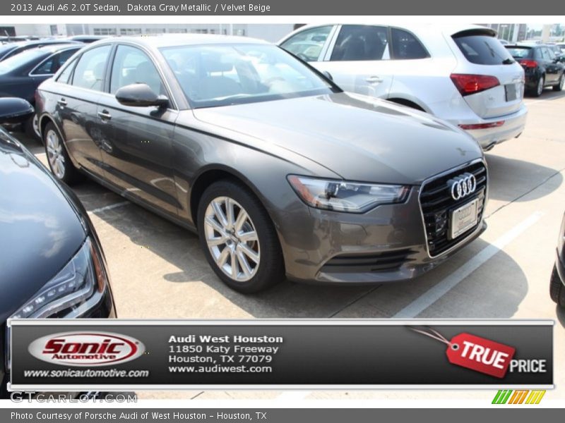 Dakota Gray Metallic / Velvet Beige 2013 Audi A6 2.0T Sedan