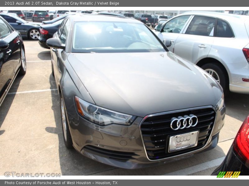 Dakota Gray Metallic / Velvet Beige 2013 Audi A6 2.0T Sedan