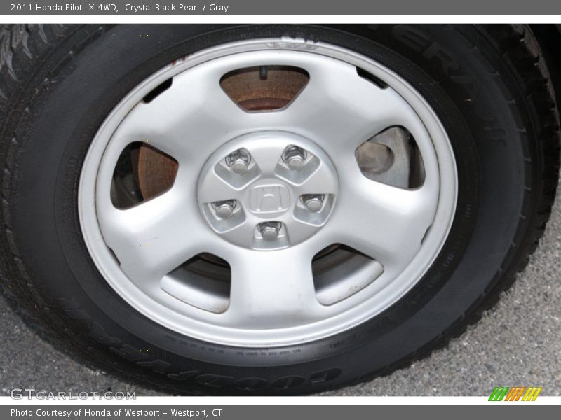 Crystal Black Pearl / Gray 2011 Honda Pilot LX 4WD