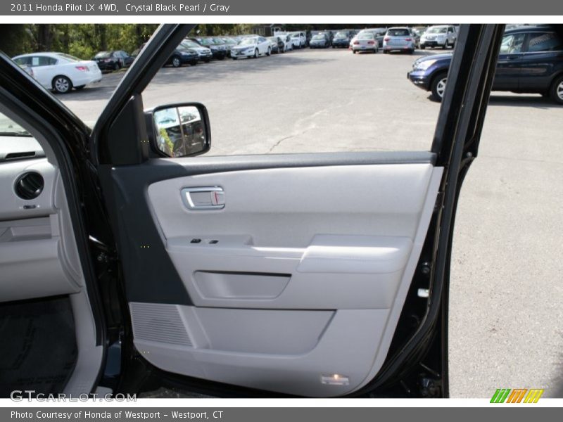 Crystal Black Pearl / Gray 2011 Honda Pilot LX 4WD