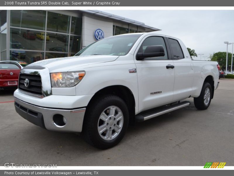 Super White / Graphite Gray 2008 Toyota Tundra SR5 Double Cab