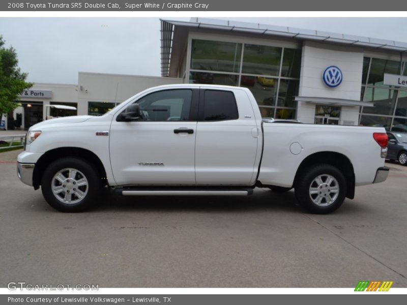 Super White / Graphite Gray 2008 Toyota Tundra SR5 Double Cab