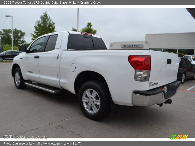 Super White / Graphite Gray 2008 Toyota Tundra SR5 Double Cab