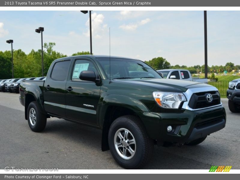 Spruce Green Mica / Graphite 2013 Toyota Tacoma V6 SR5 Prerunner Double Cab