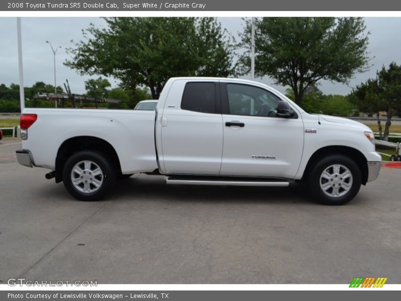 Super White / Graphite Gray 2008 Toyota Tundra SR5 Double Cab