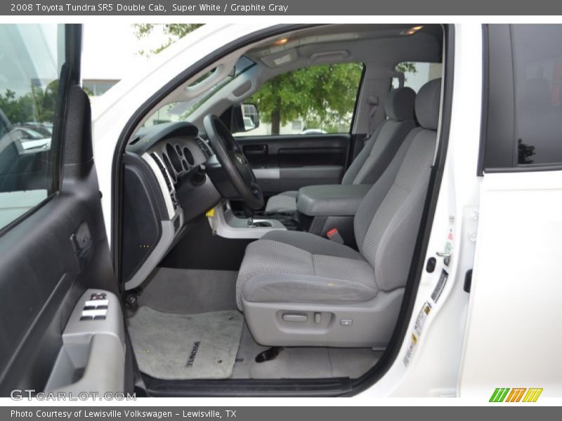 Super White / Graphite Gray 2008 Toyota Tundra SR5 Double Cab