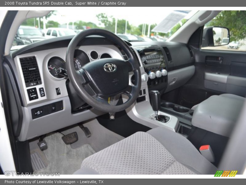 Super White / Graphite Gray 2008 Toyota Tundra SR5 Double Cab