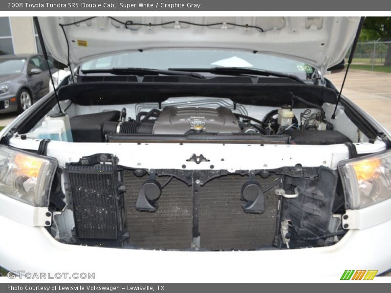 Super White / Graphite Gray 2008 Toyota Tundra SR5 Double Cab
